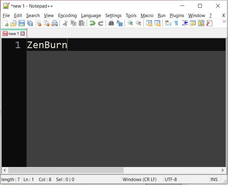 5 Notepad++ Dark Theme - ZenBurn